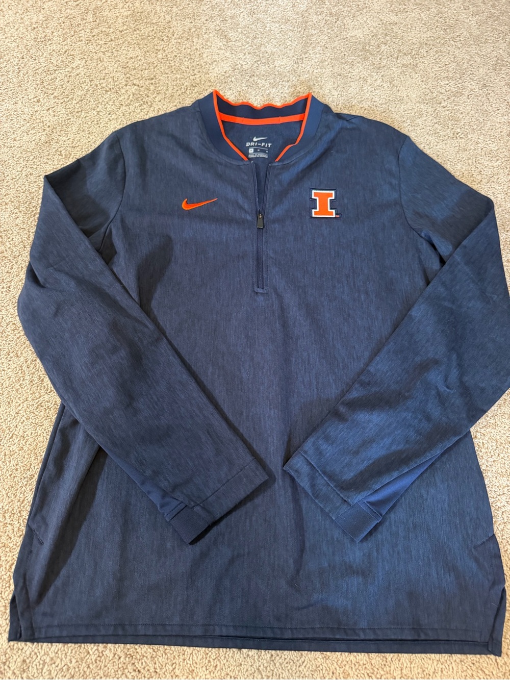 NWOT NIKE ILLINOIS QUARTER ZIP
